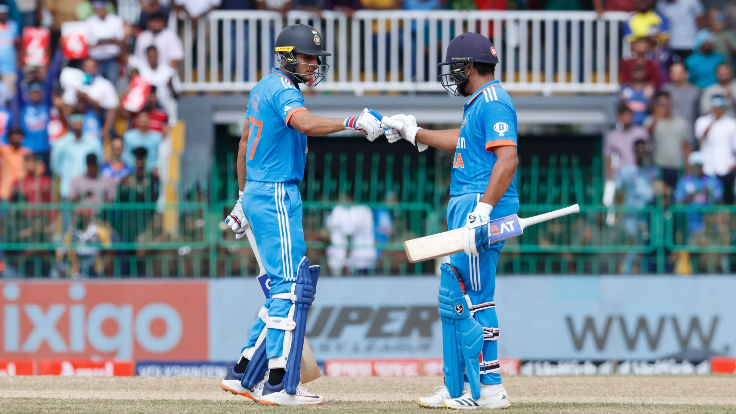 Skipper Rohit Sharma is out