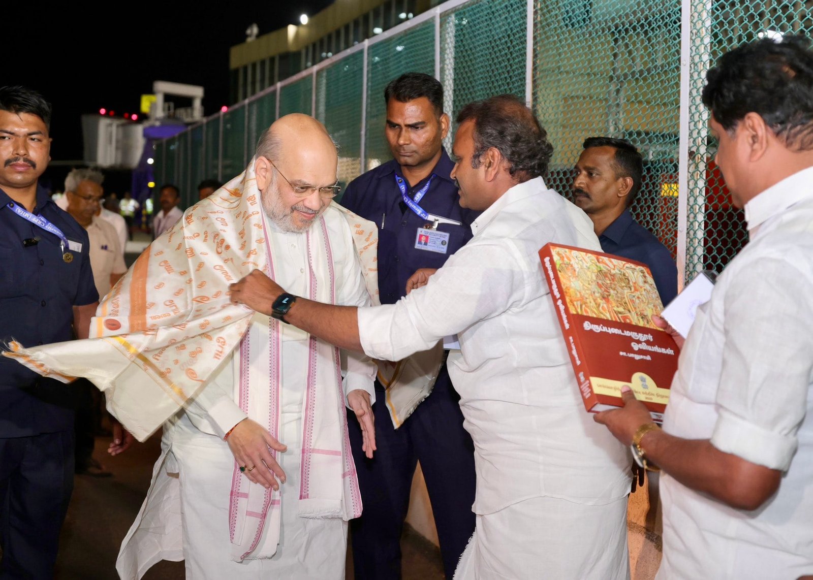Union Home Minister Amit Shah has arrived in Coimbatore