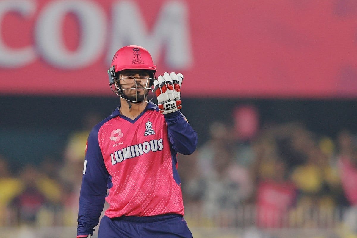 Rajasthan player shows off his skills