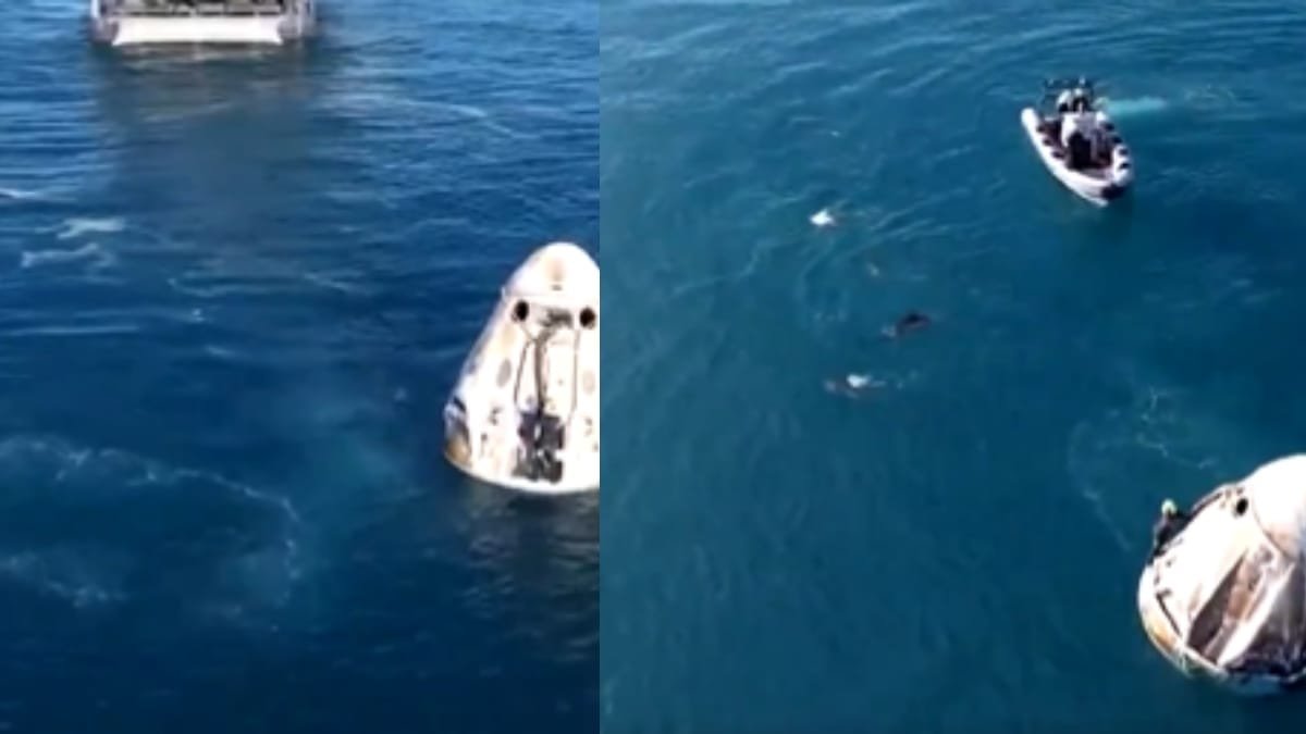 How did Sunita Williams land?