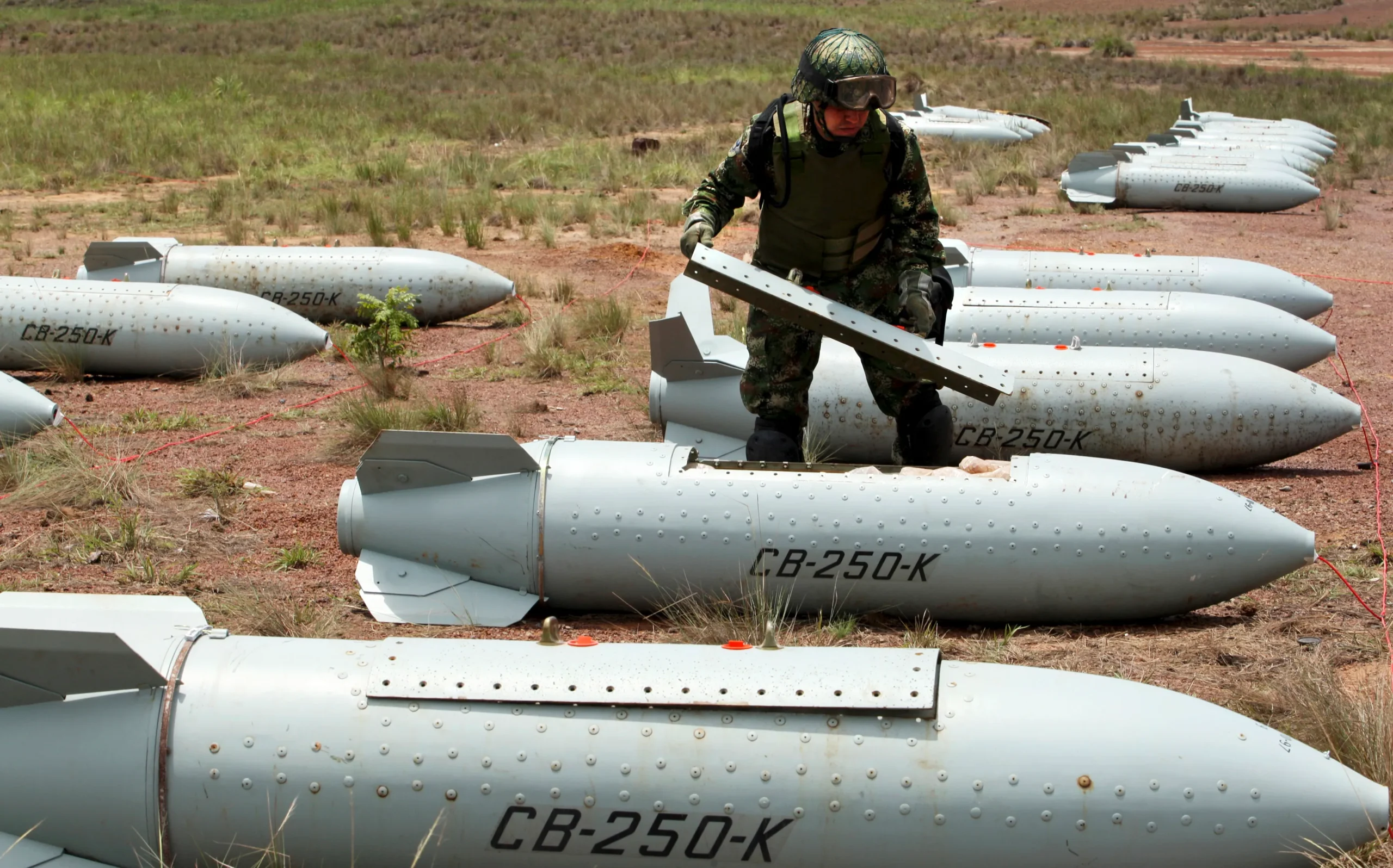 Iran used a cluster missile