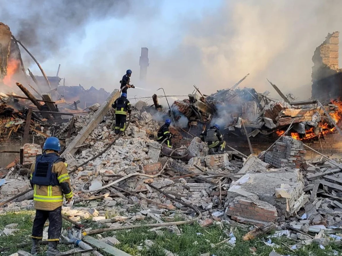 Airstrike on ukraine Prison