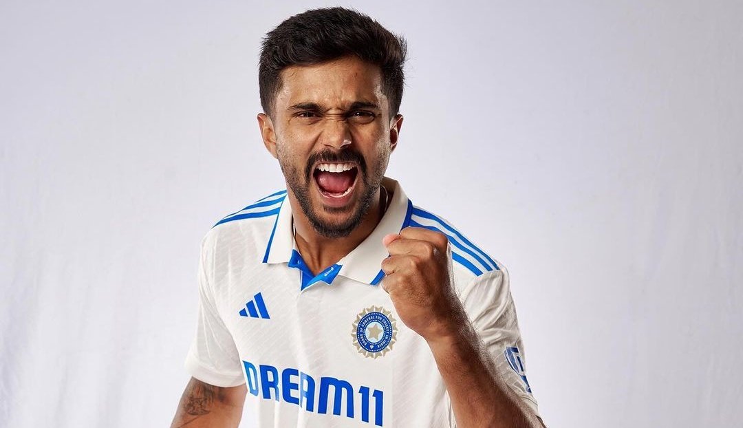 Nitish Kumar Reddy after the wicket