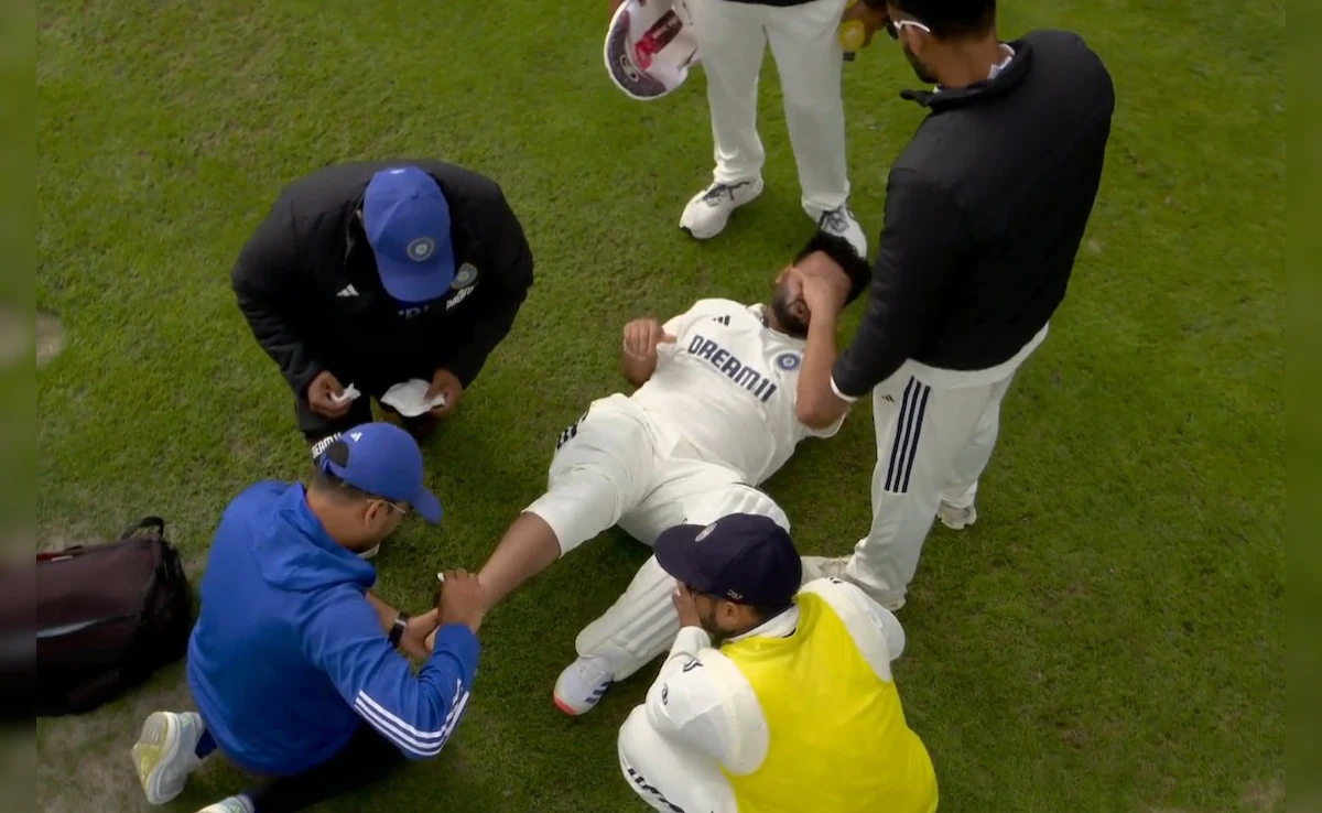 Rishabh Pant in pain