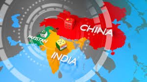 India has one border but three enemies!!