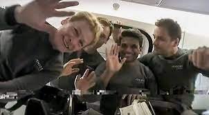 Astronauts returning to Earth today