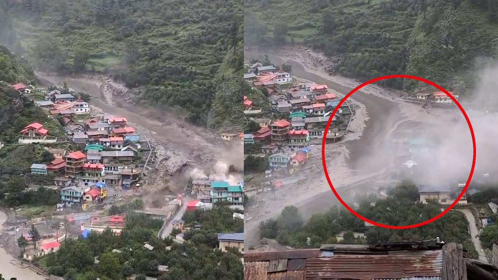 Cloudburst causes landslides and floods in Uttarakhand