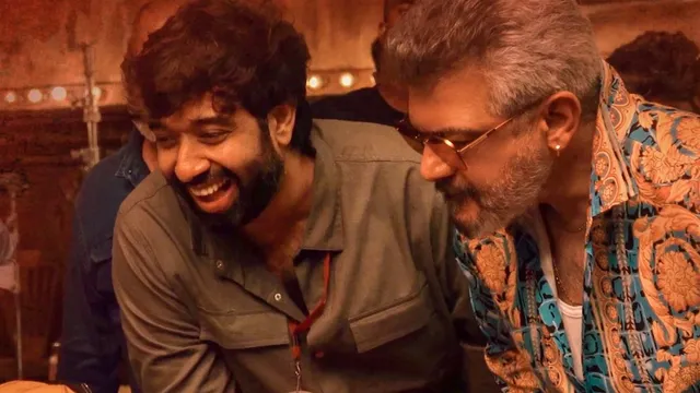 Actor Ajith Kumar Anirudh Adhik Ravichandran Siva meeting