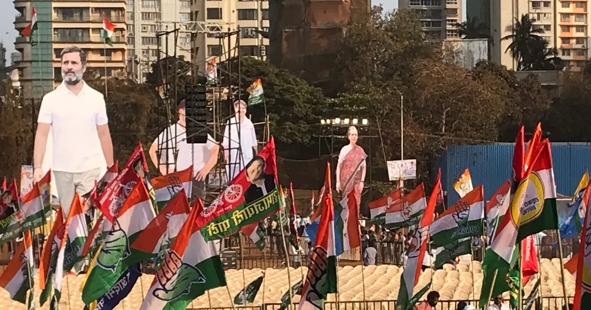 Indian Alliance marches towards the Election Commission