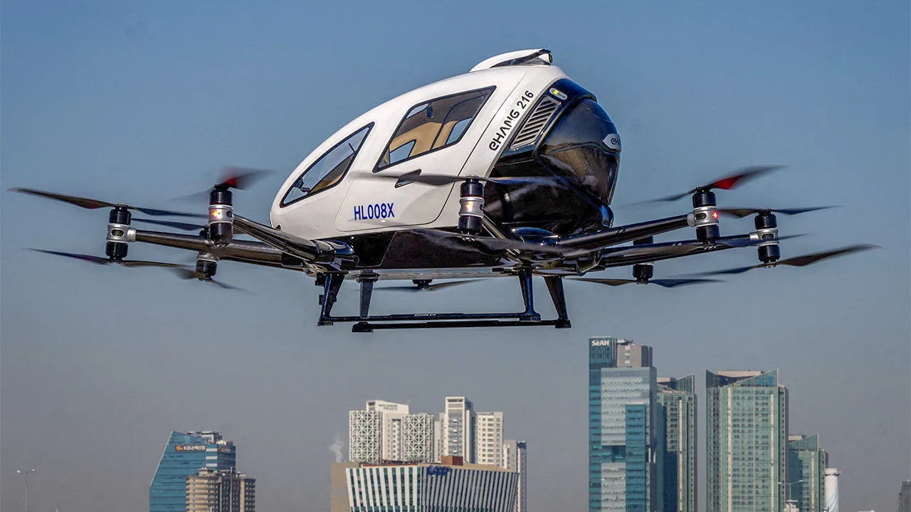 Driverless flying taxi