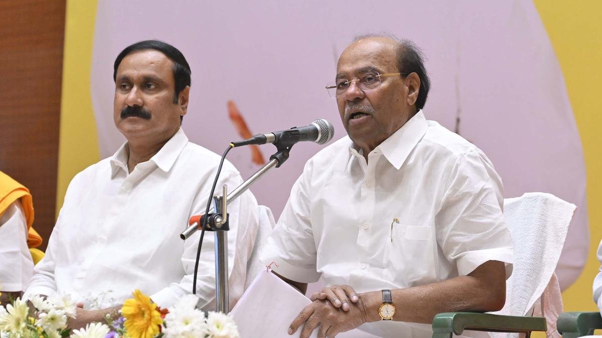 Anbumani Ramadoss met her father and inquired about his well-being.