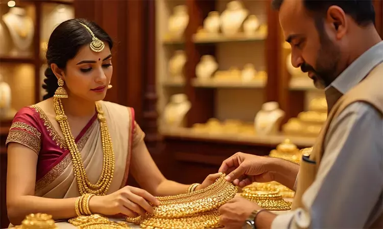 Slight decline in gold