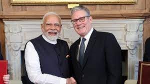 UK Prime Minister and Modi meet
