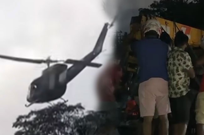 Tragedy in Sri Lanka relief efforts!! Pilot dies in helicopter crash