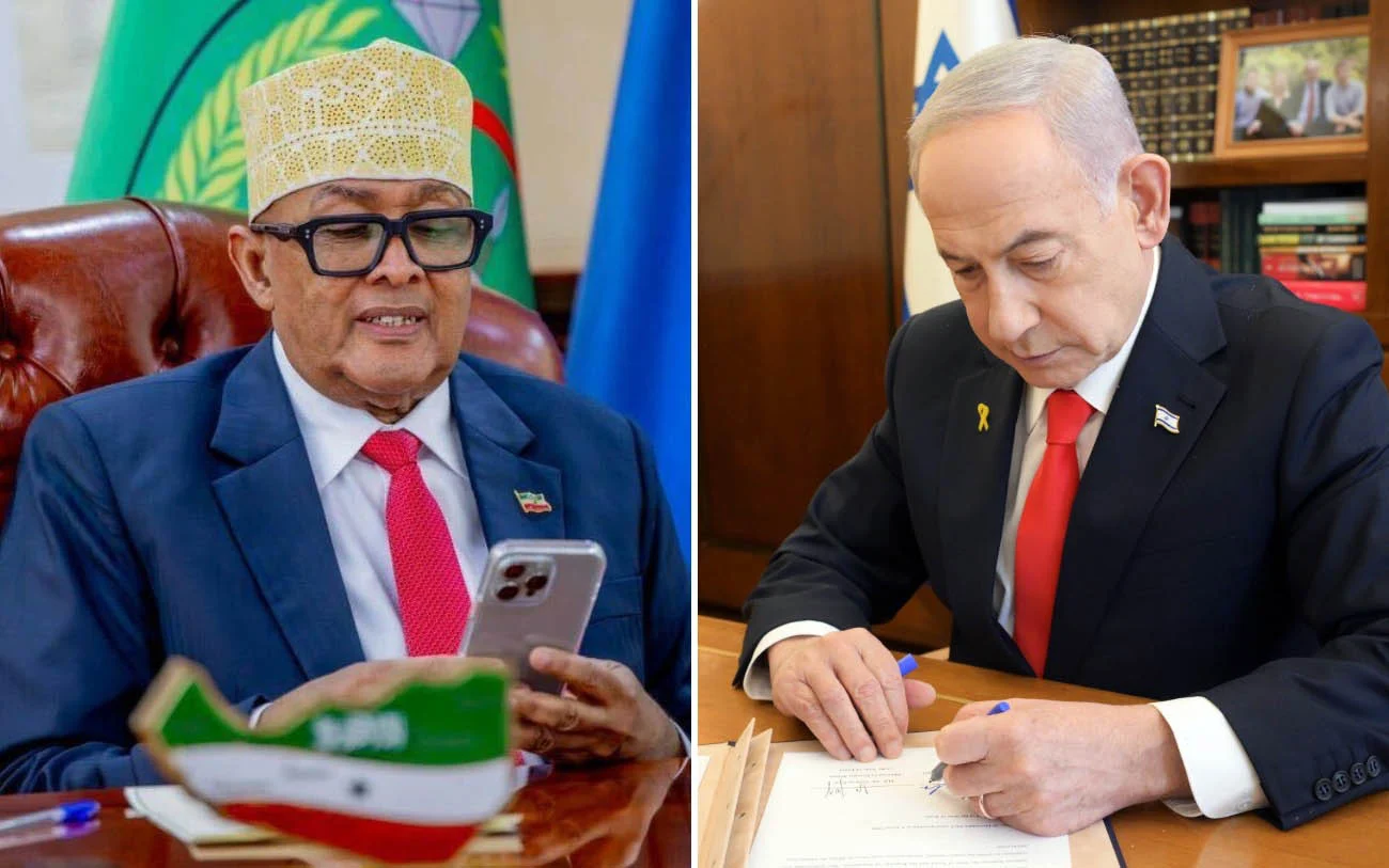Israeli Prime Minister Netanyahu has announced that he will recognize Somaliland