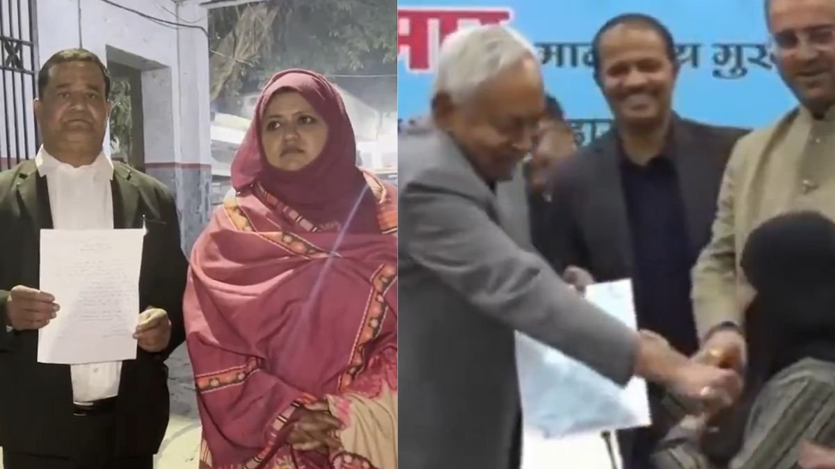 Controversy in Bihar.. Nitish Kumar asked a woman to remove her hijab!! Has he become 100% a scoundrel