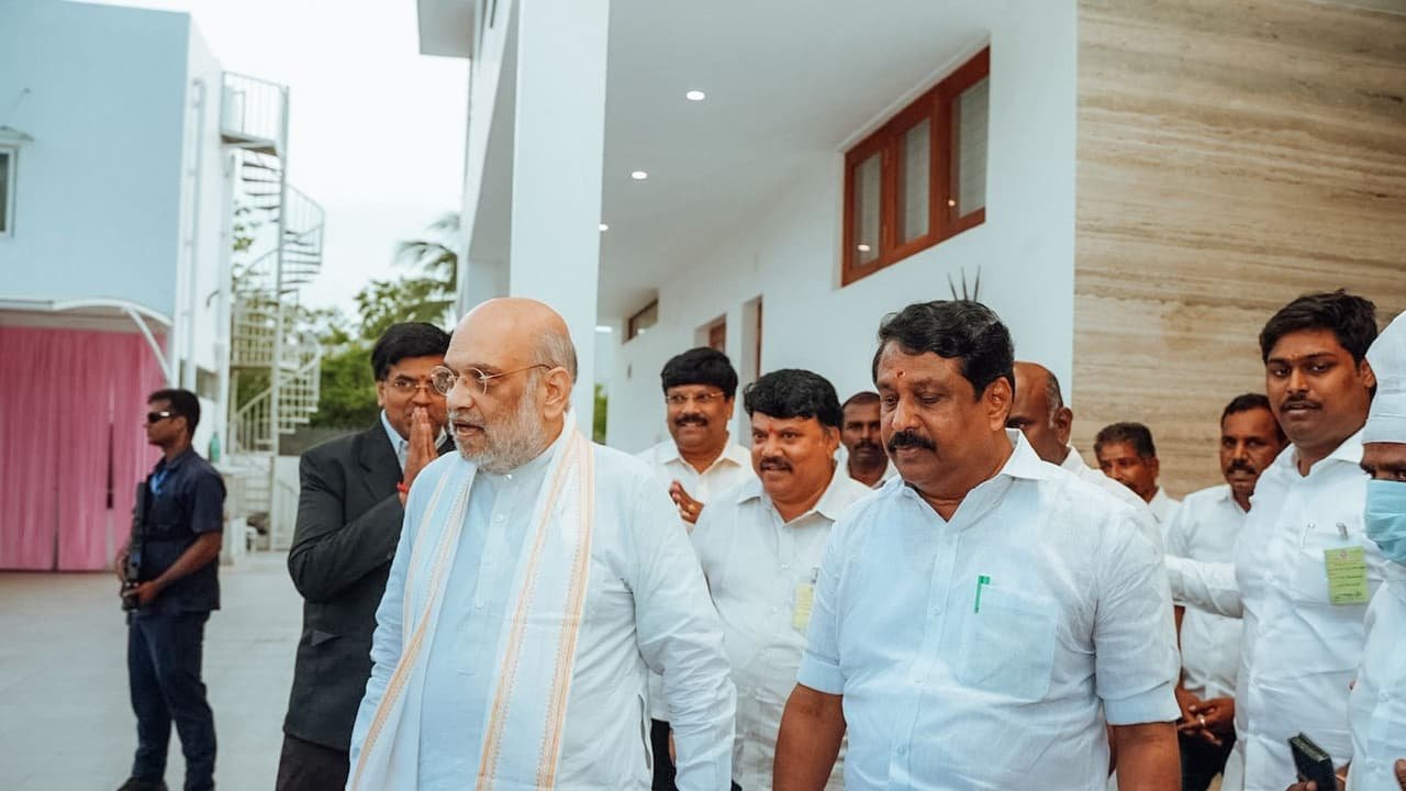 Nainar Nagendran, Amit Shah Pudukkottai, DMK vs BJP, TN Politics 2026.