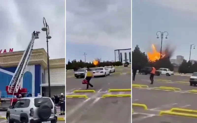 Iran drone attack on Azerbaijan airport March 2026